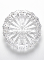 Starburst Cut Glass Ashtray - detail view