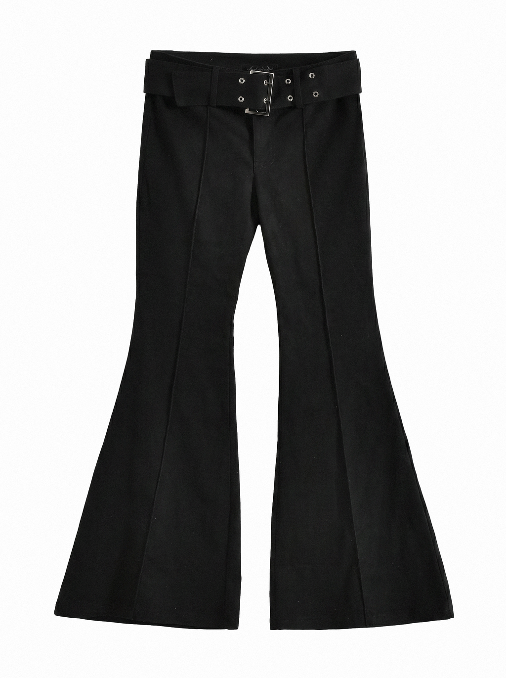 Eyelet Belt Flare Pants - main photo