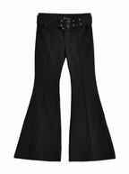 Eyelet Belt Flare Pants - main photo