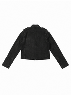 Regimental Cropped Denim Jacket - detail view