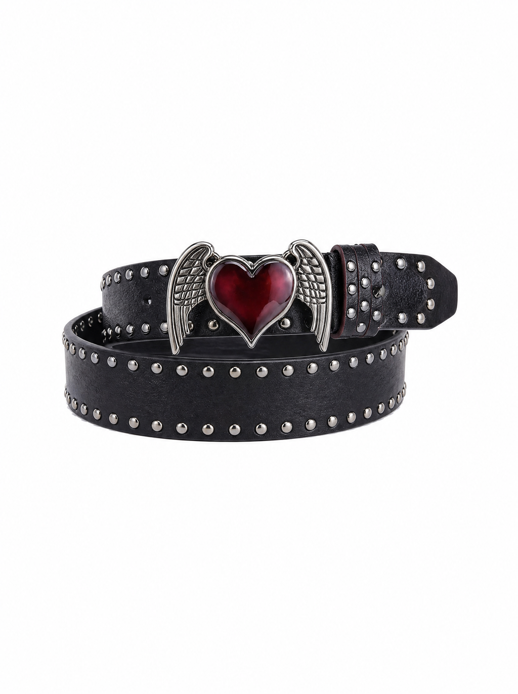 Winged Heart Studded Belt