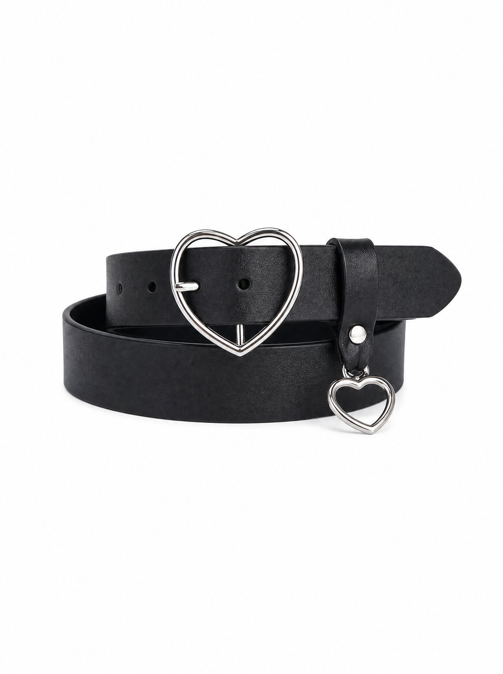 Heart Buckle Charm Belt