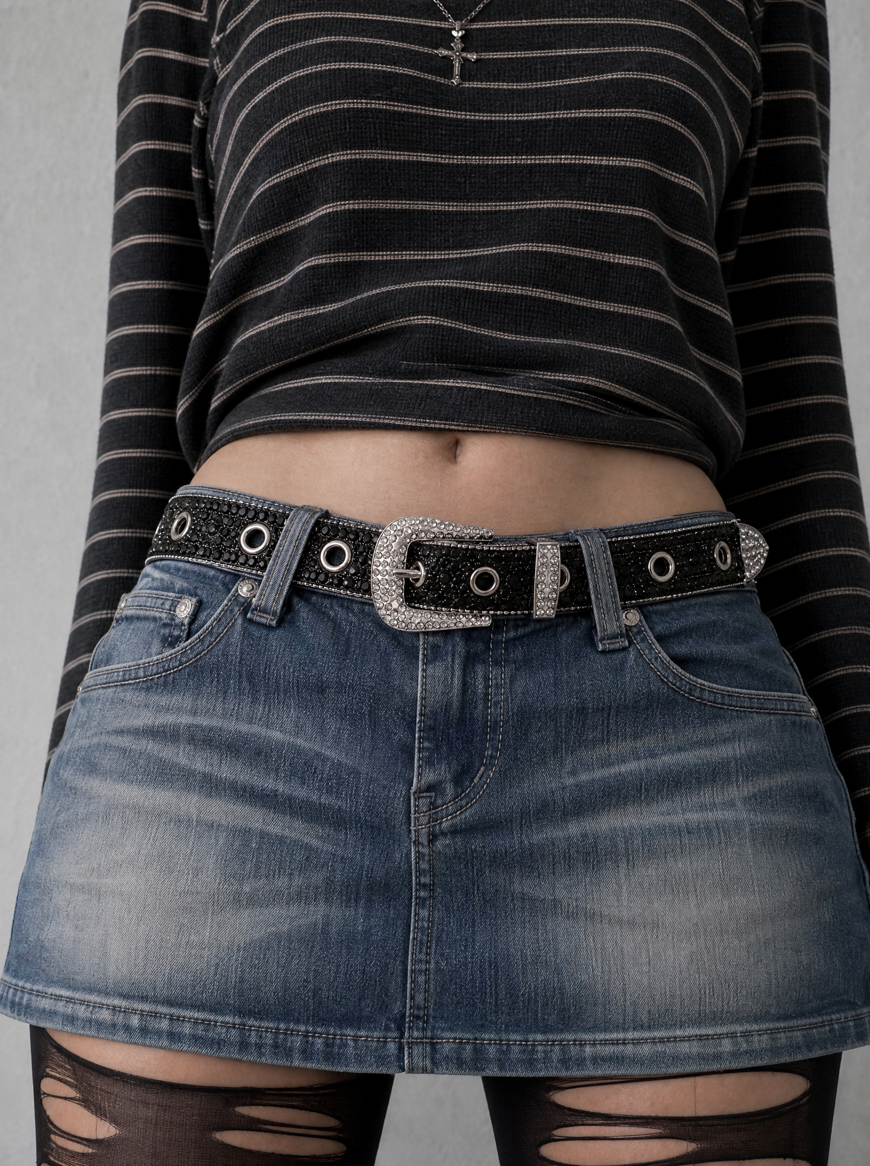 Rhinestone Western Belt