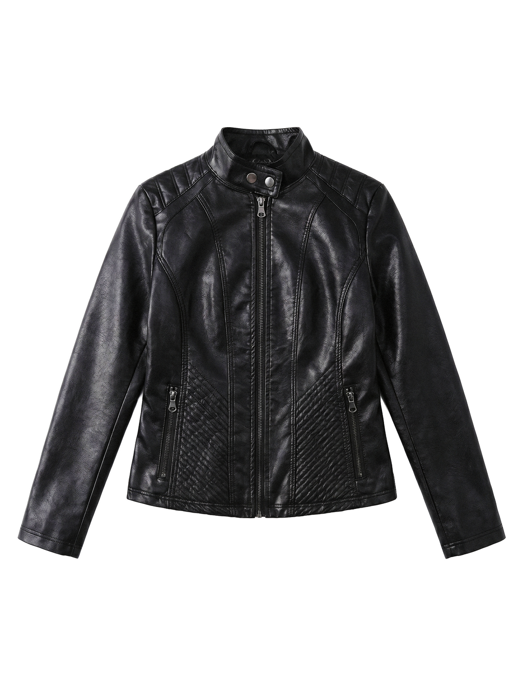 Quilted Hip Slim Moto Jacket - main photo