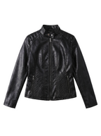 Quilted Hip Slim Moto Jacket - main photo