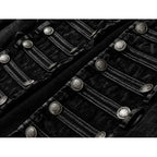 Regimental Cropped Denim Jacket - close-up