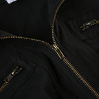 Funnel Neck Cropped Bomber Jacket