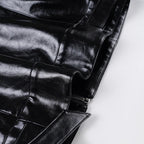 Bolero Cropped Faux Leather Jacket