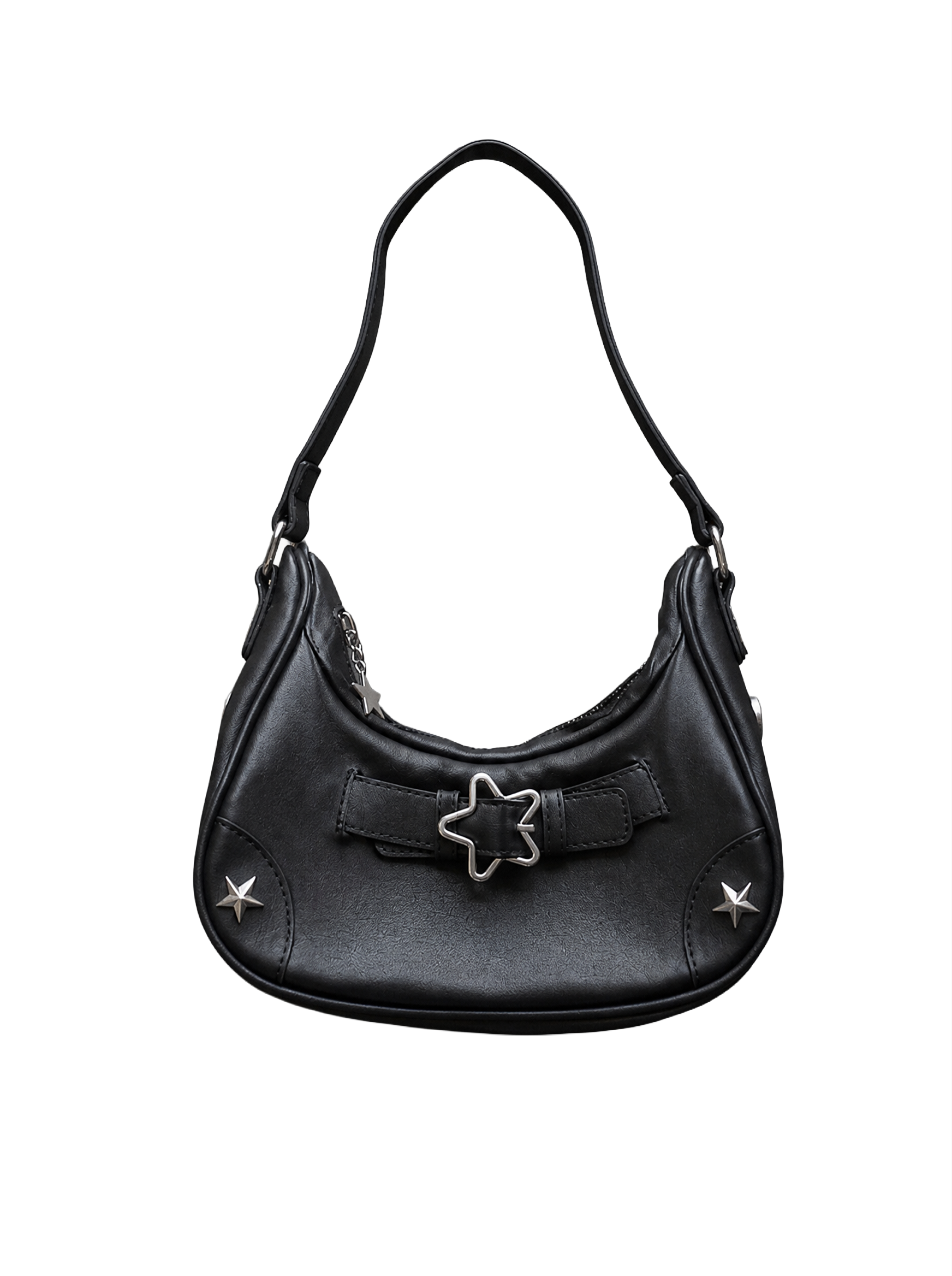 Star Charm Crescent Shoulder Bag