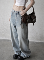 Burgundy Twin Pocket Moto Bag