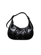 Lace-Up Corset Crescent Bag