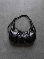 Lace-Up Corset Crescent Bag