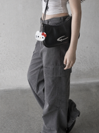 Kawaii Cat Charm Baguette Bag
