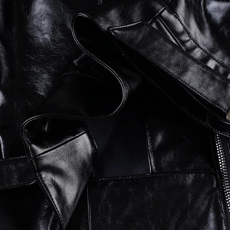 Bolero Cropped Faux Leather Jacket