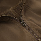 Cocoa Cropped Utility Bomber - side view