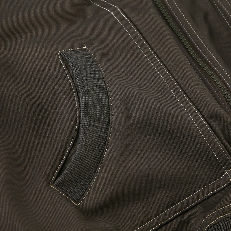 Cropped Aviator Bomber Jacket