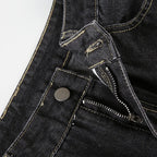 Cherry Blossom Embroidered Flare Jeans - detail view