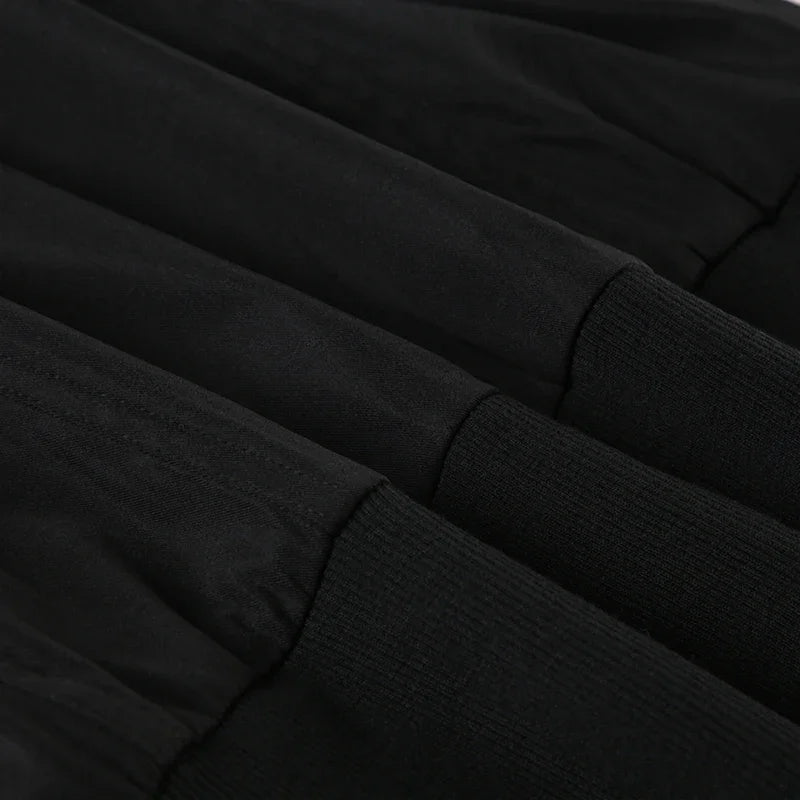 Funnel Neck Cropped Bomber Jacket
