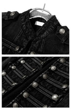Regimental Cropped Denim Jacket - lifestyle view