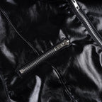 Bolero Cropped Faux Leather Jacket - outfit view