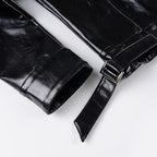Bolero Cropped Faux Leather Jacket