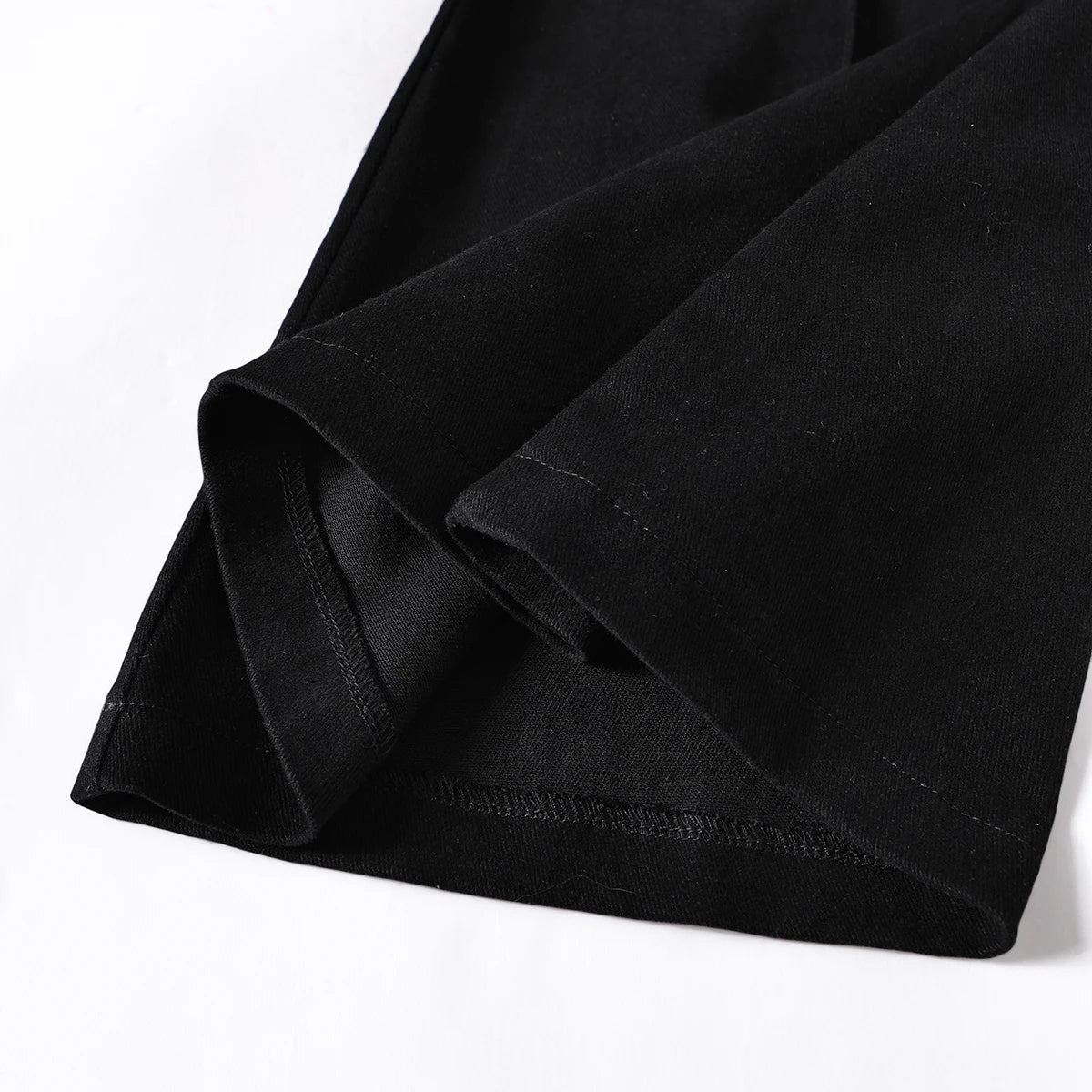 Eyelet Belt Flare Pants - detail view