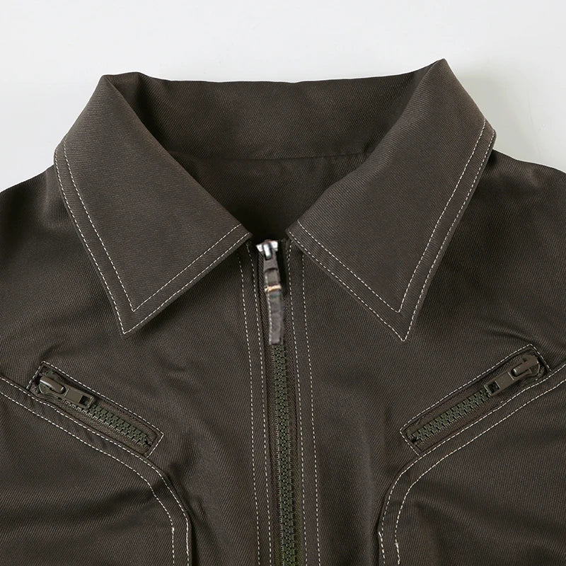 Cropped Aviator Bomber Jacket