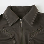 Cropped Aviator Bomber Jacket