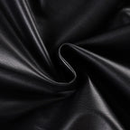 Cropped Bomber Faux Leather Jacket