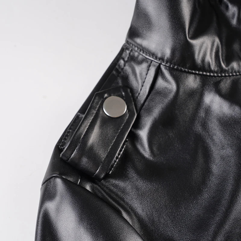 Epaulette Slim Moto Jacket