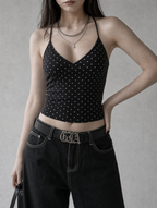 Polka Dot Satin Cami