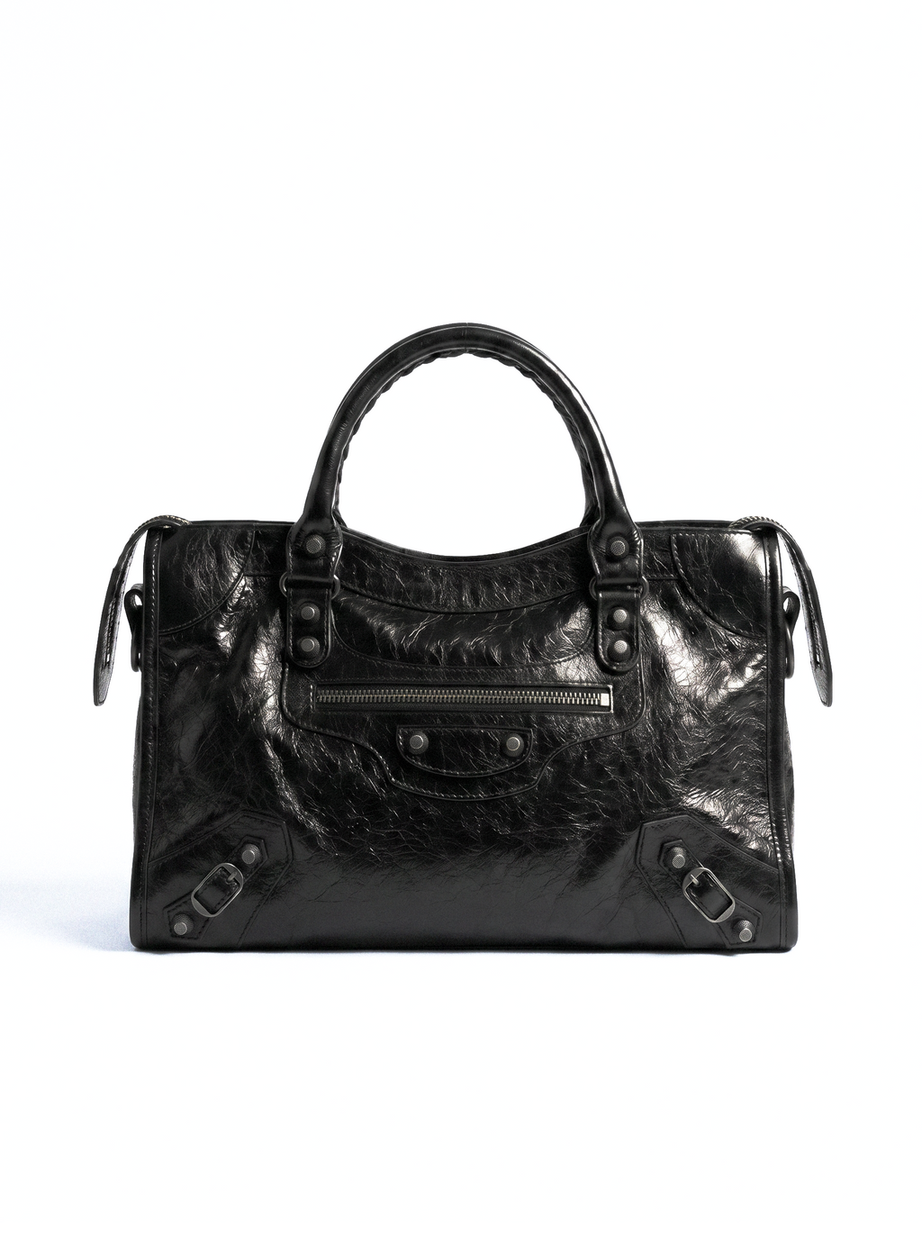 Studded Buckle Moto Bag - main photo