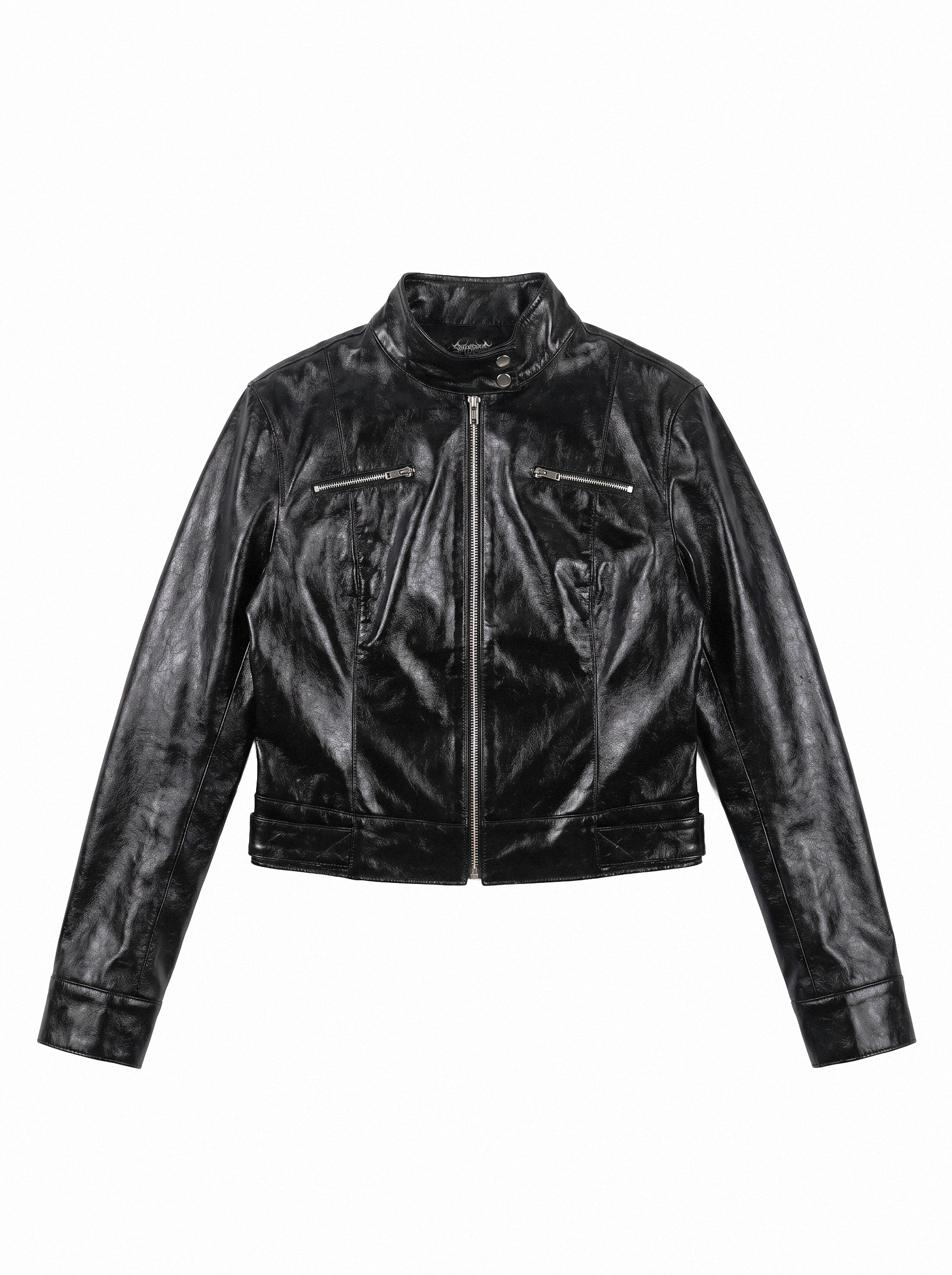 Bolero Cropped Faux Leather Jacket - main photo