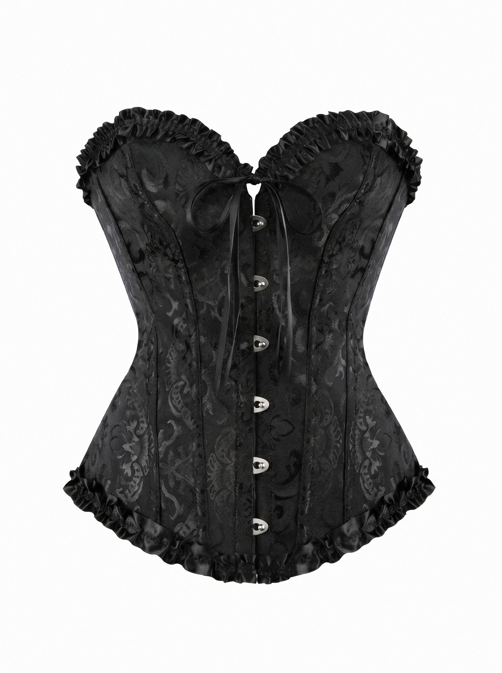 Bow Front Brocade Corset Top - main photo