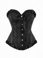 BOW FRONT BROCADE CORSET TOP