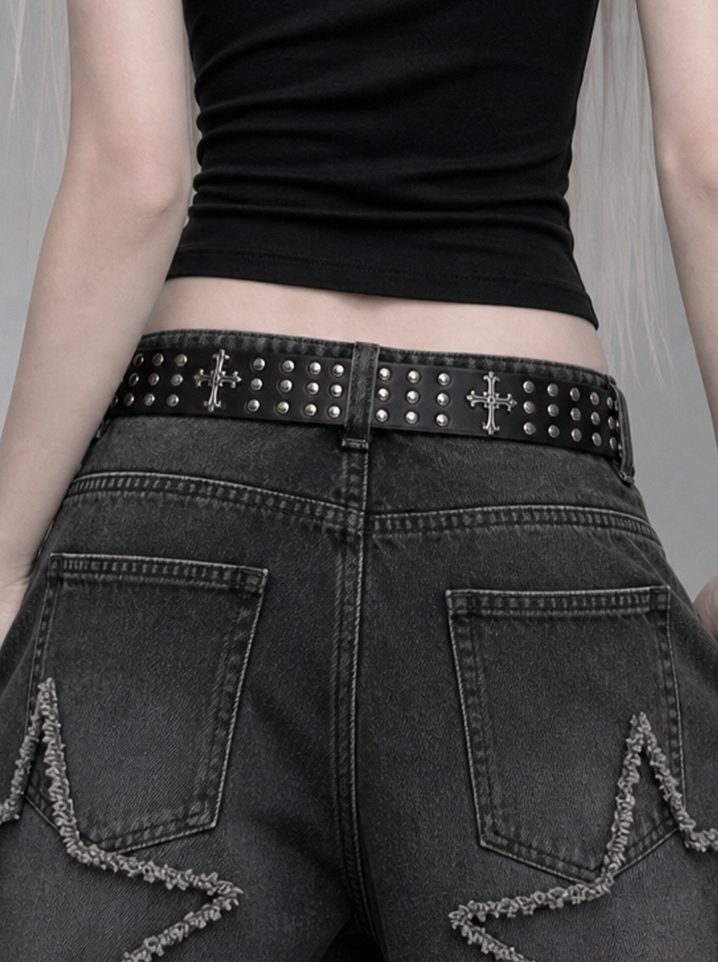 Cross Rivet Belt