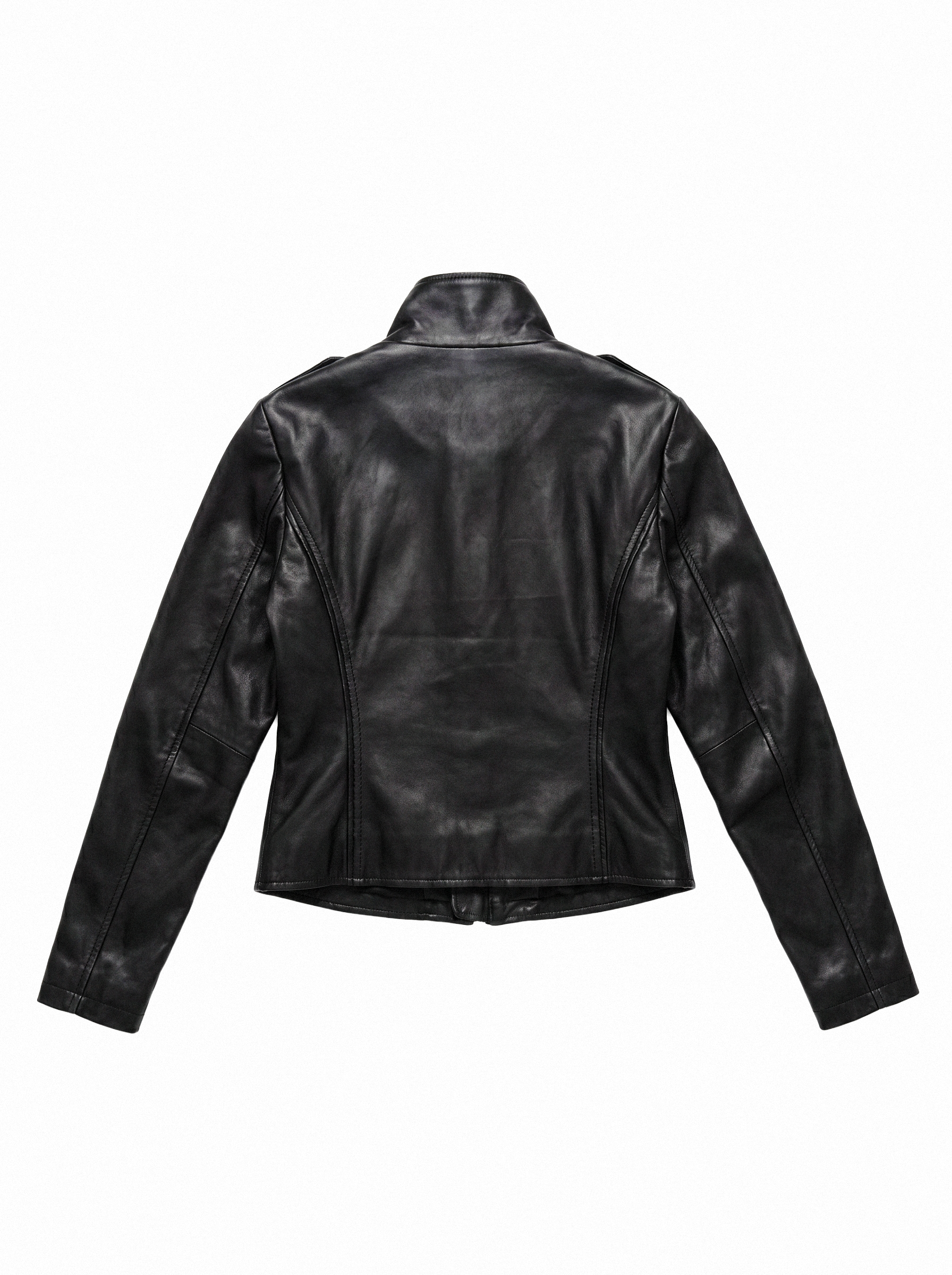 Epaulette Slim Moto Jacket - detail view