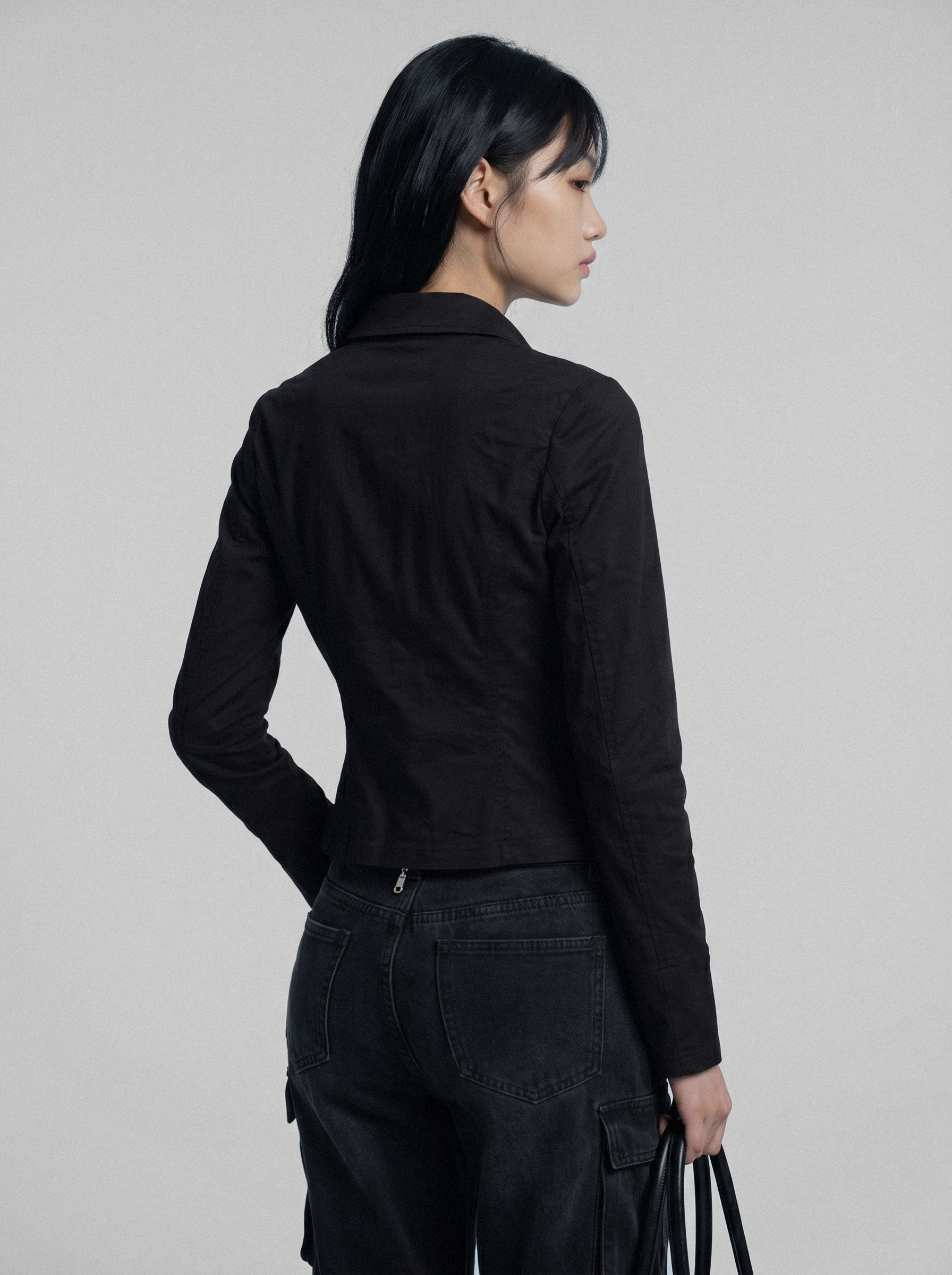 DOUBLE ZIP MOTO BLOUSE