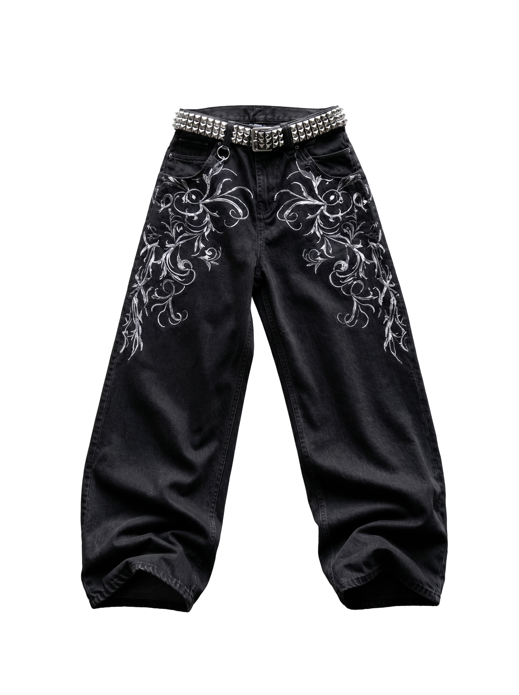 WINGED CROSS BAGGY JEANS
