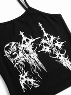 BLACK METAL GRAPHIC CAMI TOP