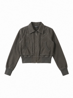 Cropped Aviator Bomber Jacket - main photo