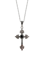 GEM GOTHIC CROSS NECKLACE