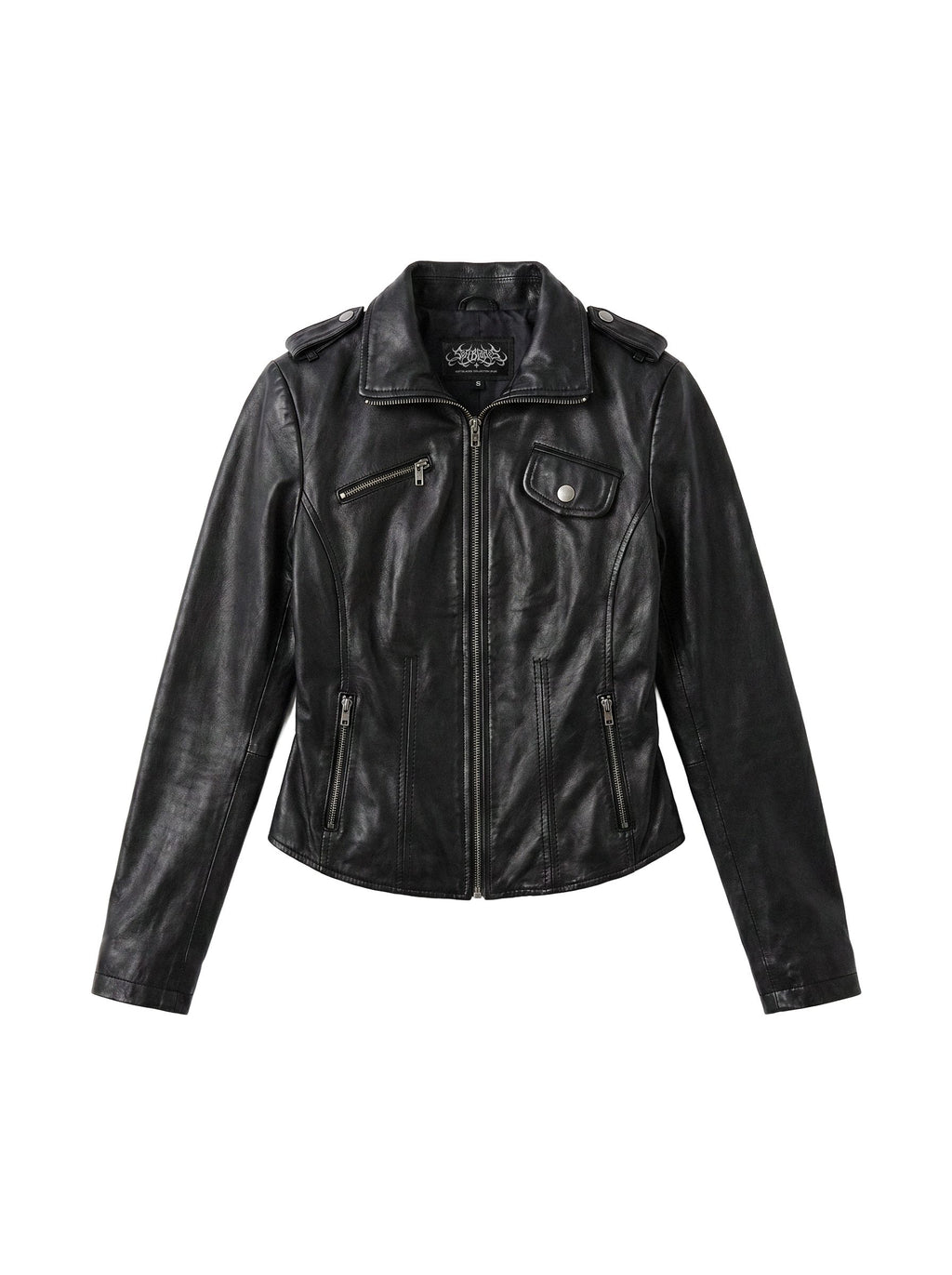 Epaulette Slim Moto Jacket