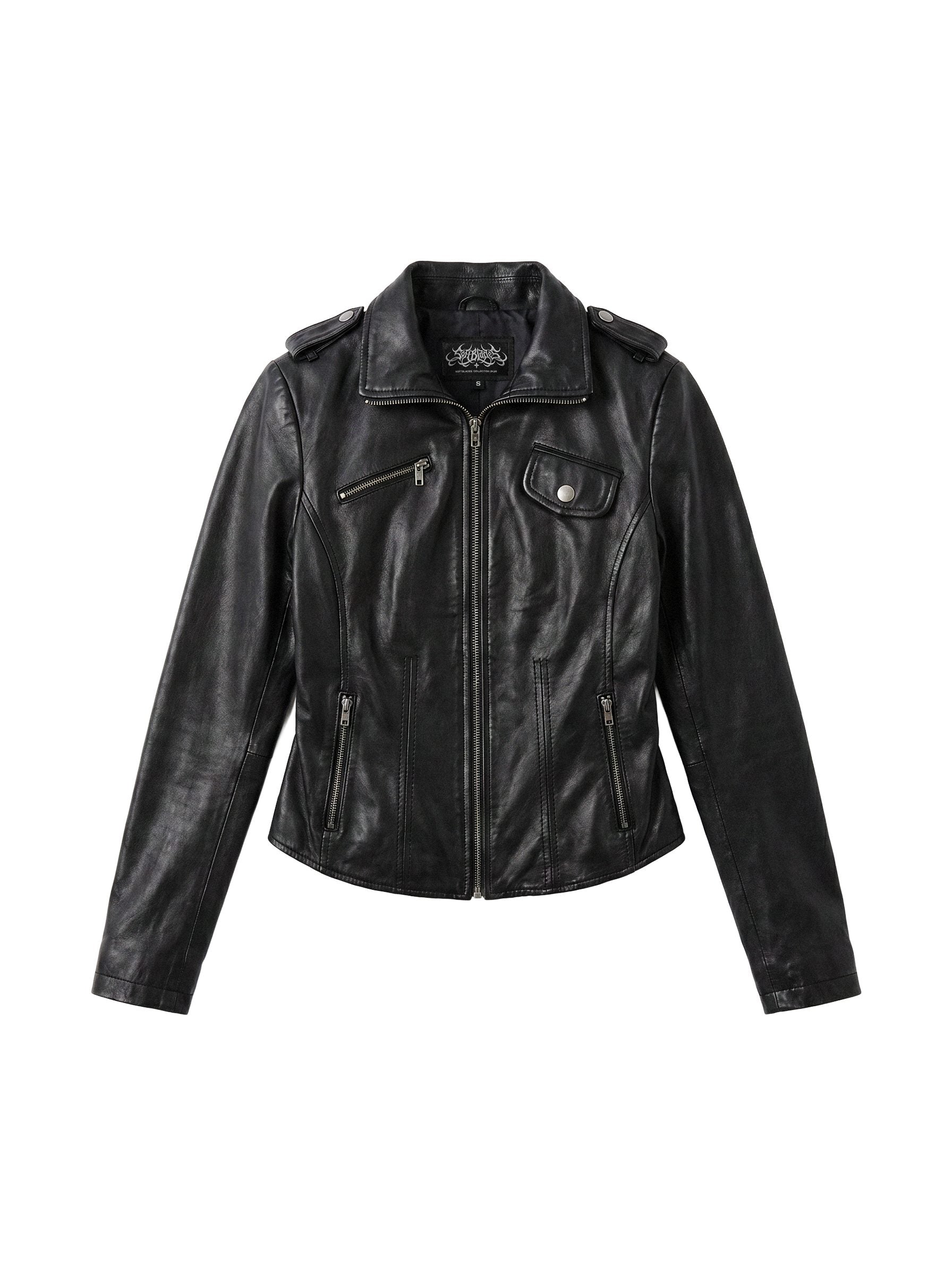 Epaulette Slim Moto Jacket