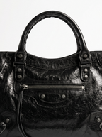 Studded Buckle Moto Bag - side view