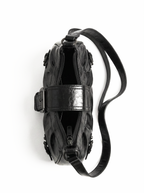 Pleated Buckle Shoulder Bag - side view