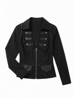 DOUBLE ZIP MOTO BLOUSE