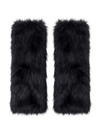 FAUX FUR FLUFFY LEG WARMERS