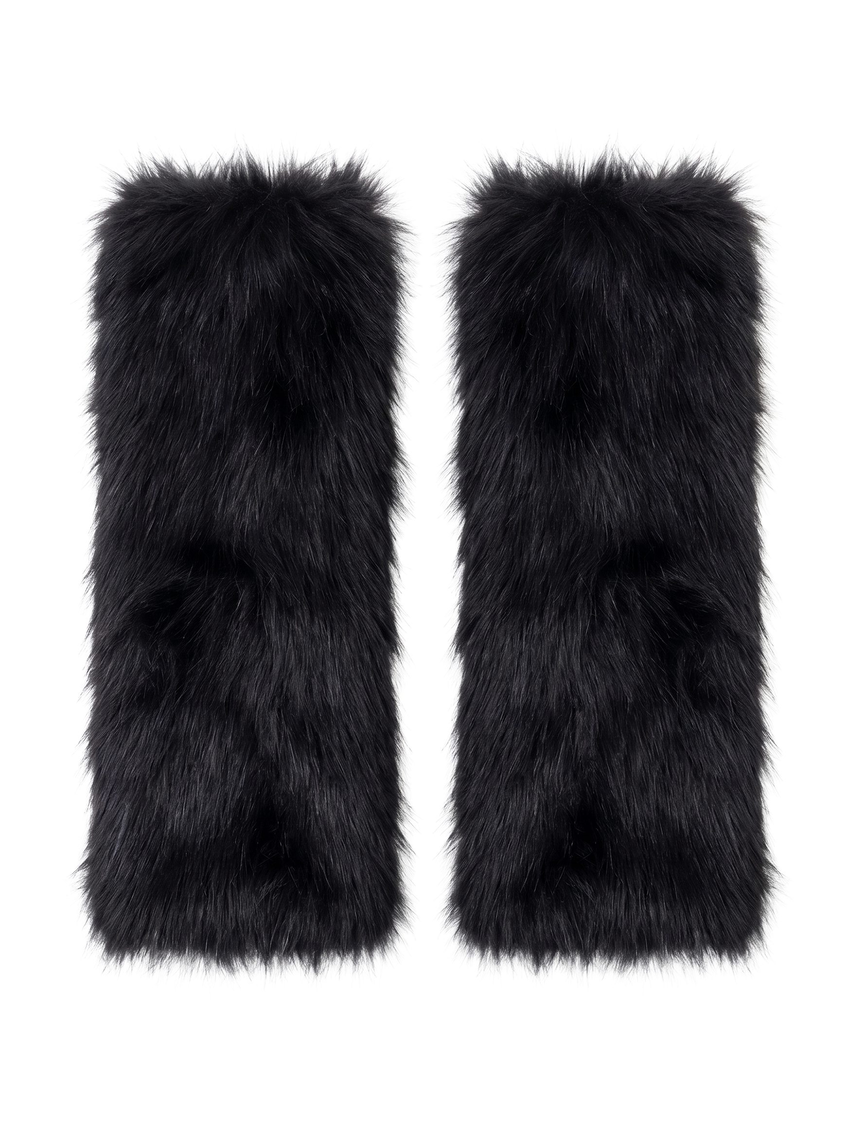 FAUX FUR FLUFFY LEG WARMERS