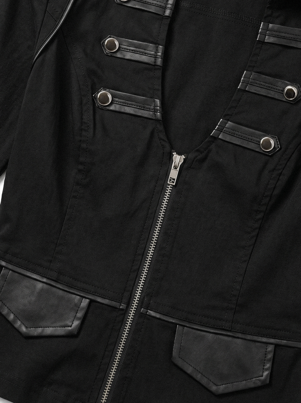 DOUBLE ZIP MOTO BLOUSE